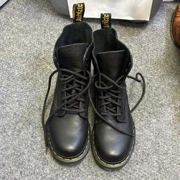 Dr. Martens Black Combat Boots - Picture 1 of 4